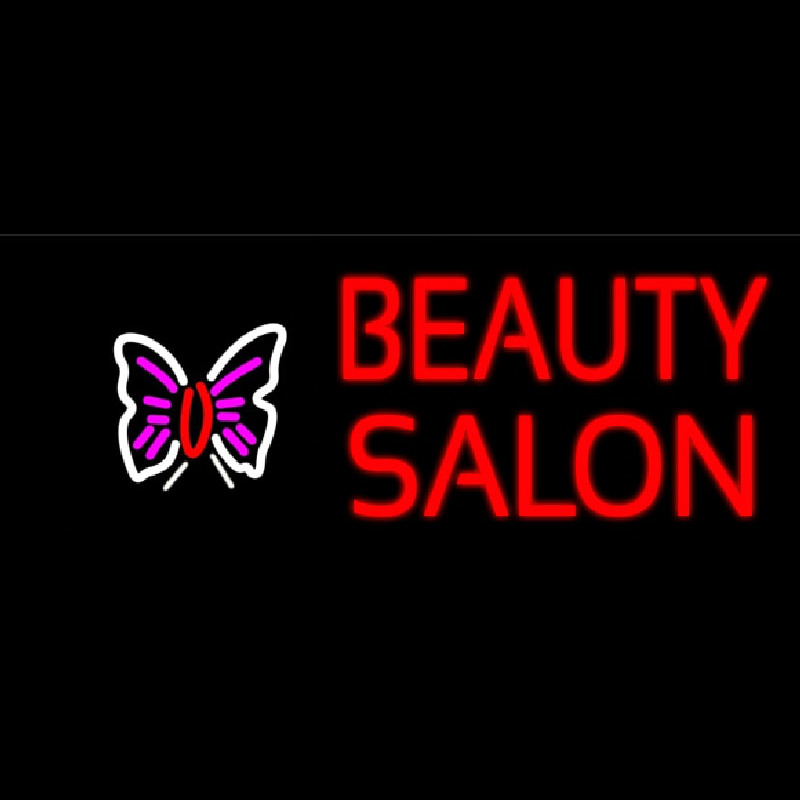 Beauty Salon With Butterfly Logo Neonreclame