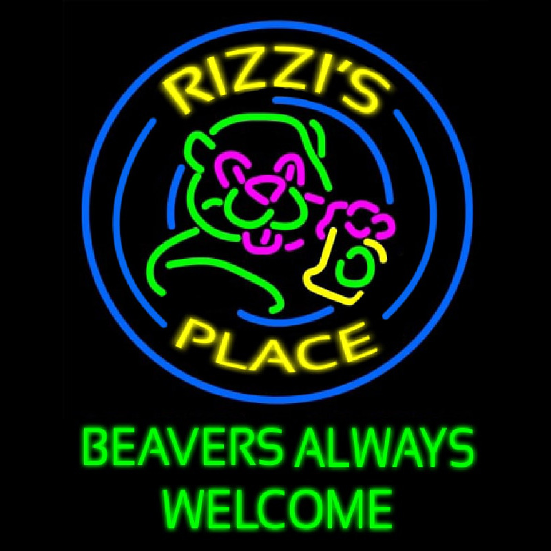 Beavers Always Welcome Neonreclame