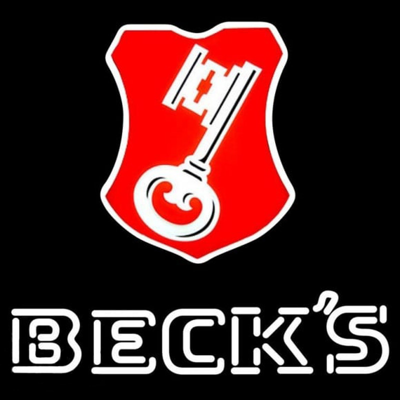 Beck Key Label Beer Sign Neonreclame