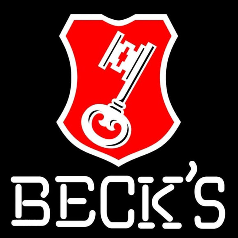 Beck Key Label Beer Sign Neonreclame
