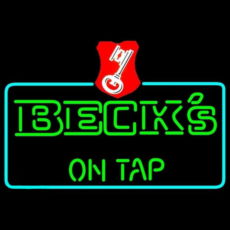 Beck On Tap Key Label Beer Neonreclame