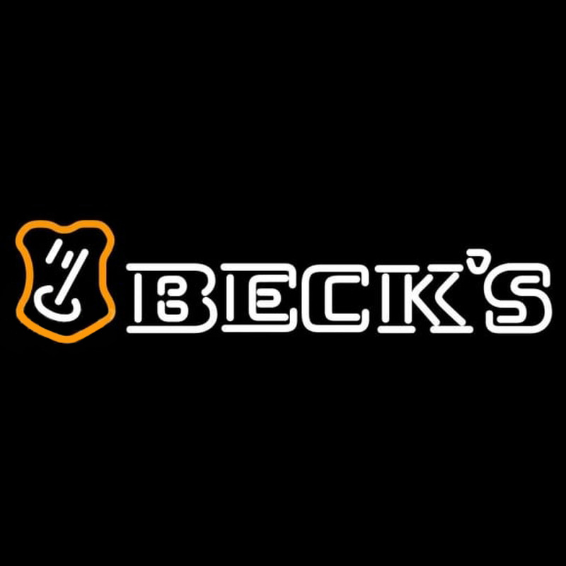 Beck Orange Border Key Label Beer Sign Neonreclame