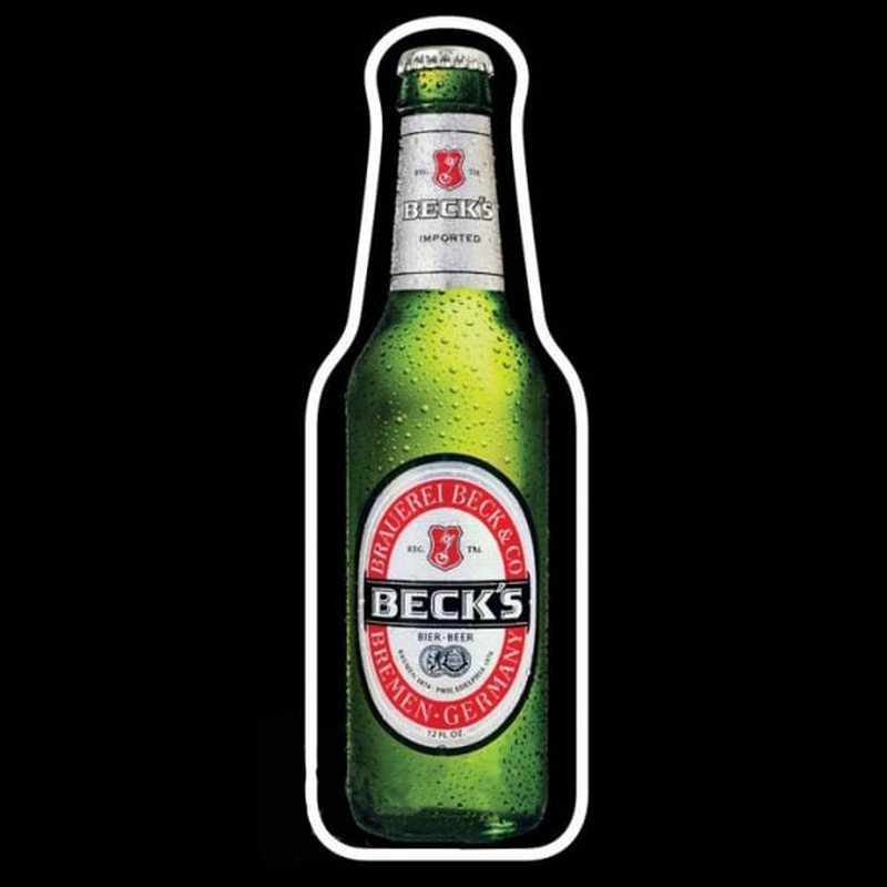 Becks Beer Bottle Beer Sign Neonreclame