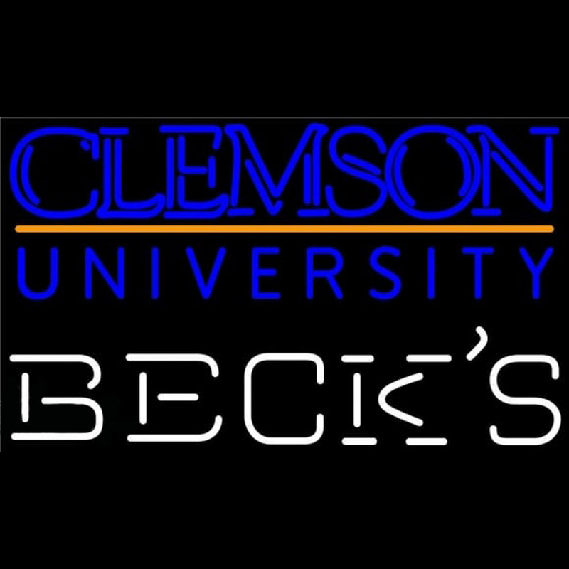 Becks Clemson University Beer Sign Neonreclame