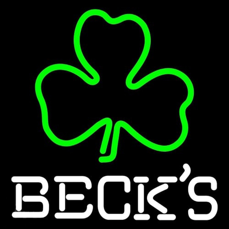 Becks Green Clover Beer Neonreclame