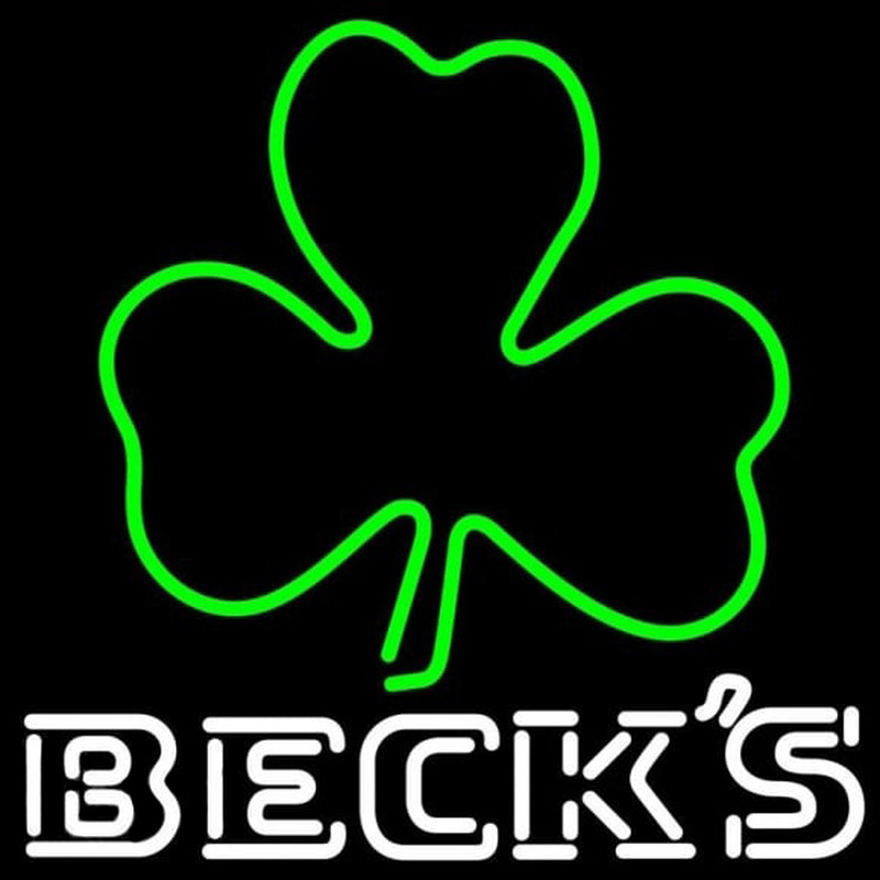 Becks Green Clover Beer Sign Neonreclame