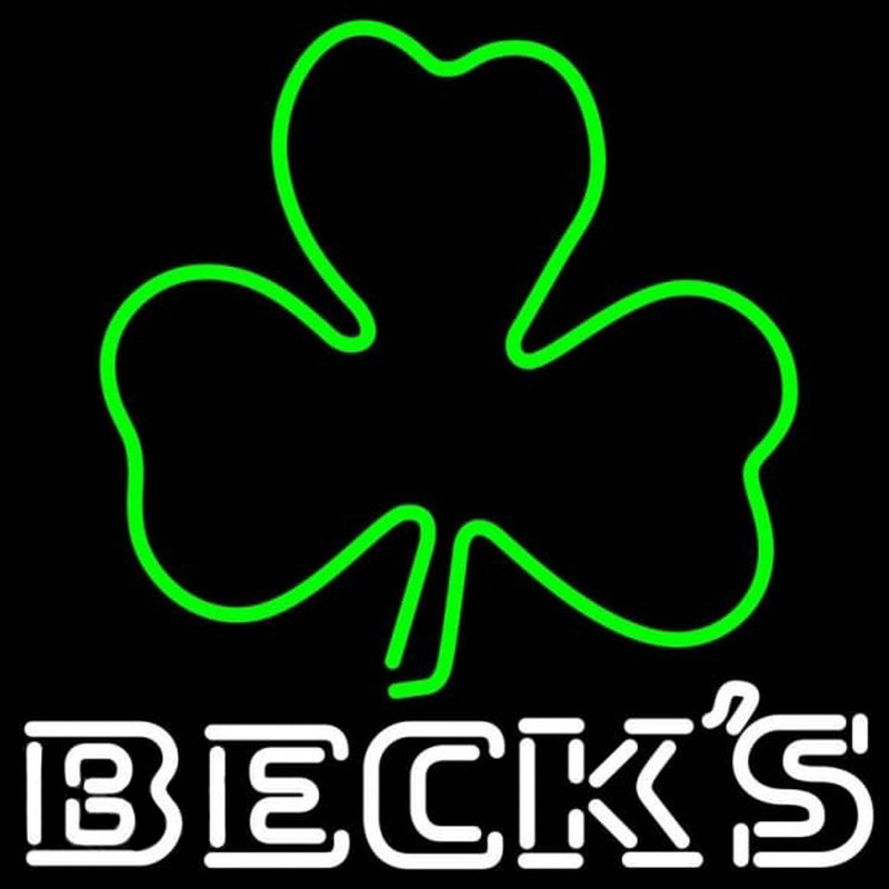 Becks Green Clover Beer Sign Neonreclame