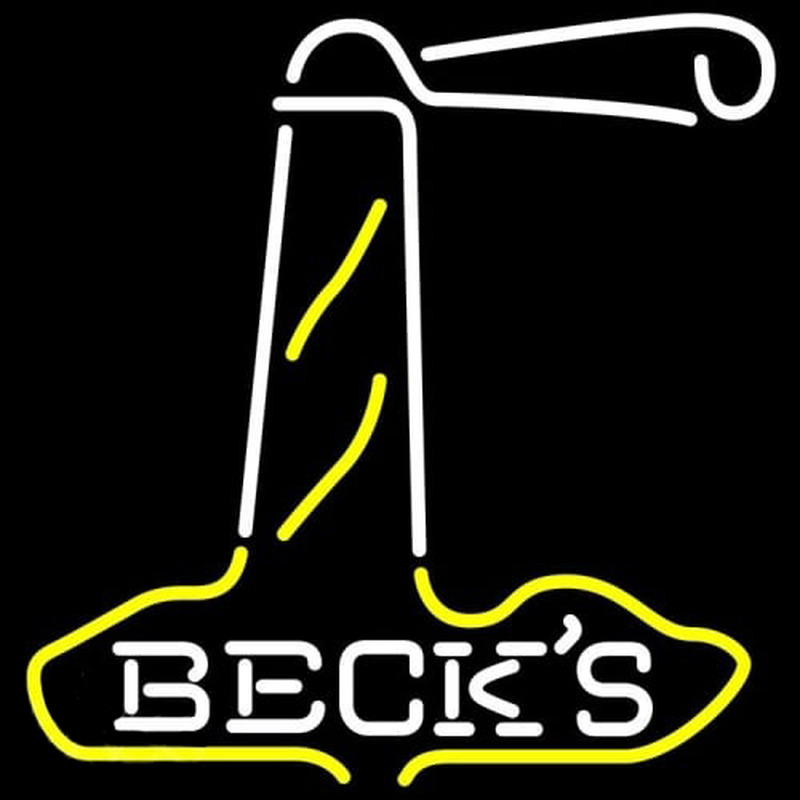 Becks Light House Beer Neonreclame