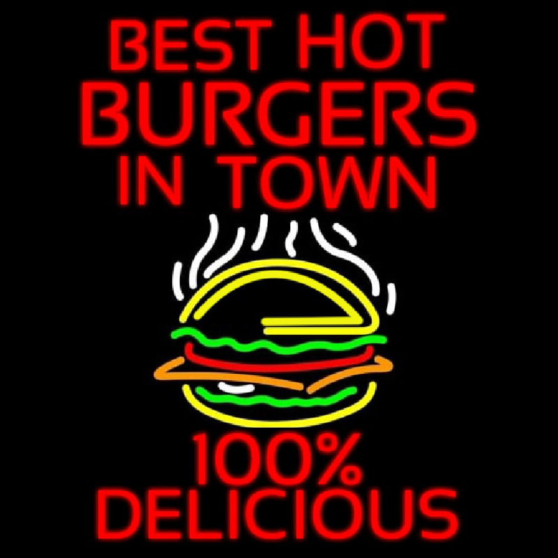 Best Hot Burgers Intown Neonreclame