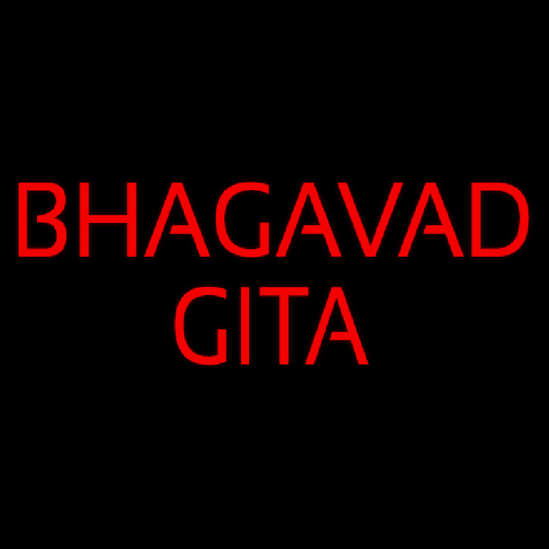 Bhagavad Gita Neonreclame