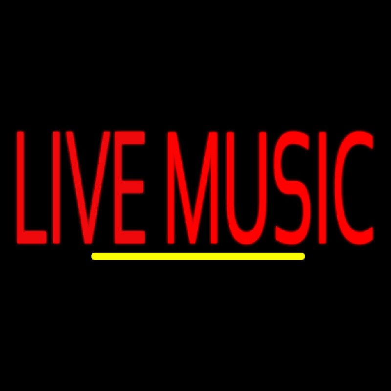 Block Live Music Red 1 Neonreclame