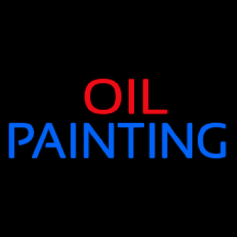 Block Oil Painting Neonreclame