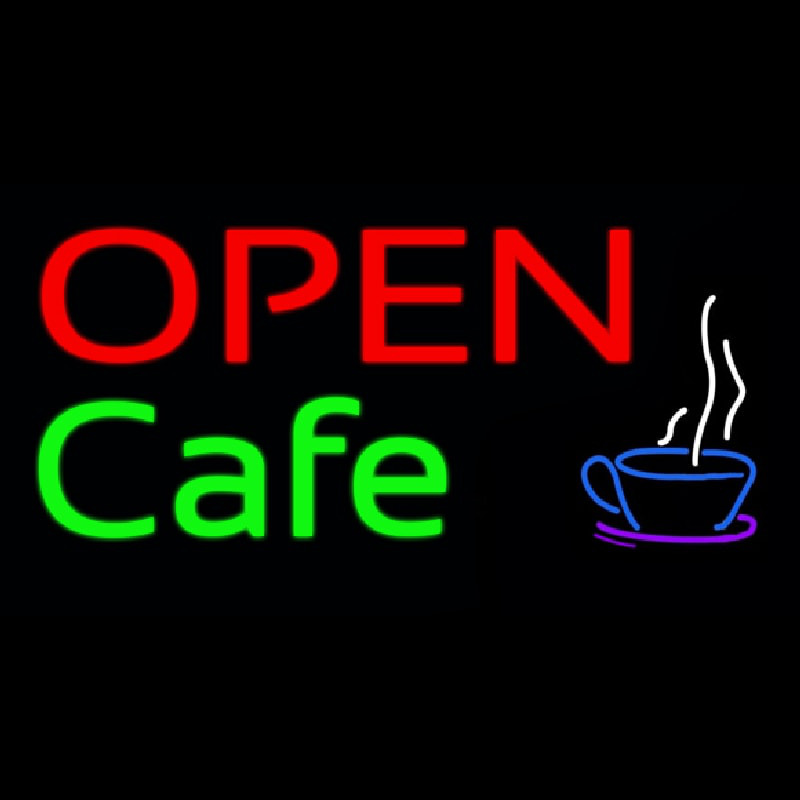 Block Open Cafe Neonreclame