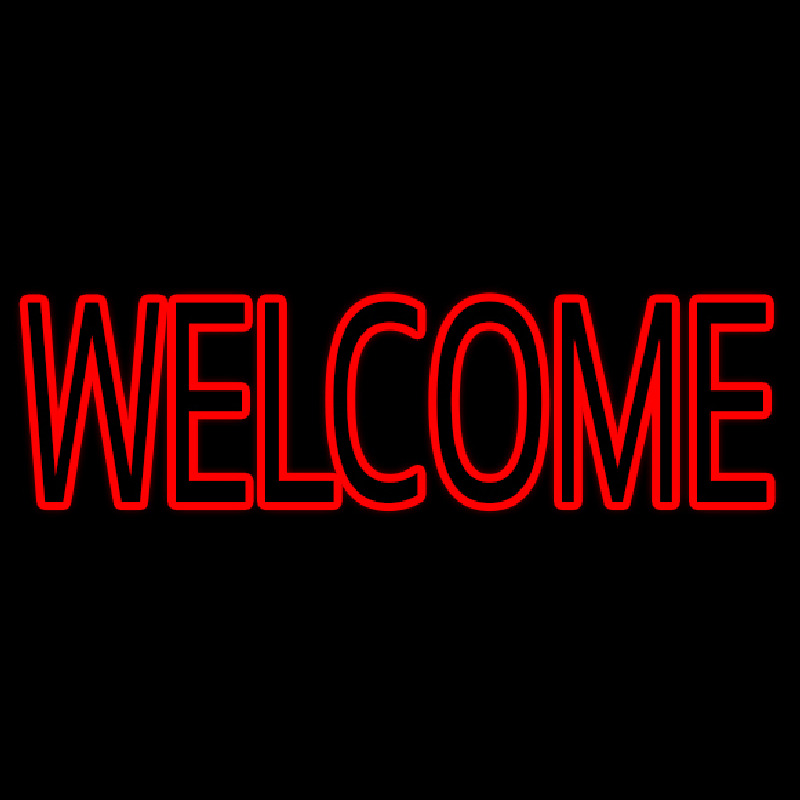 Block Welcome Neonreclame