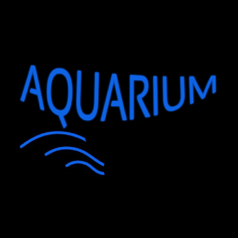 Blue Aquarium Block Neonreclame