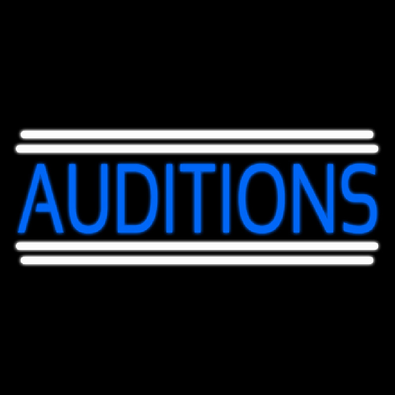 Blue Auditions Line Neonreclame