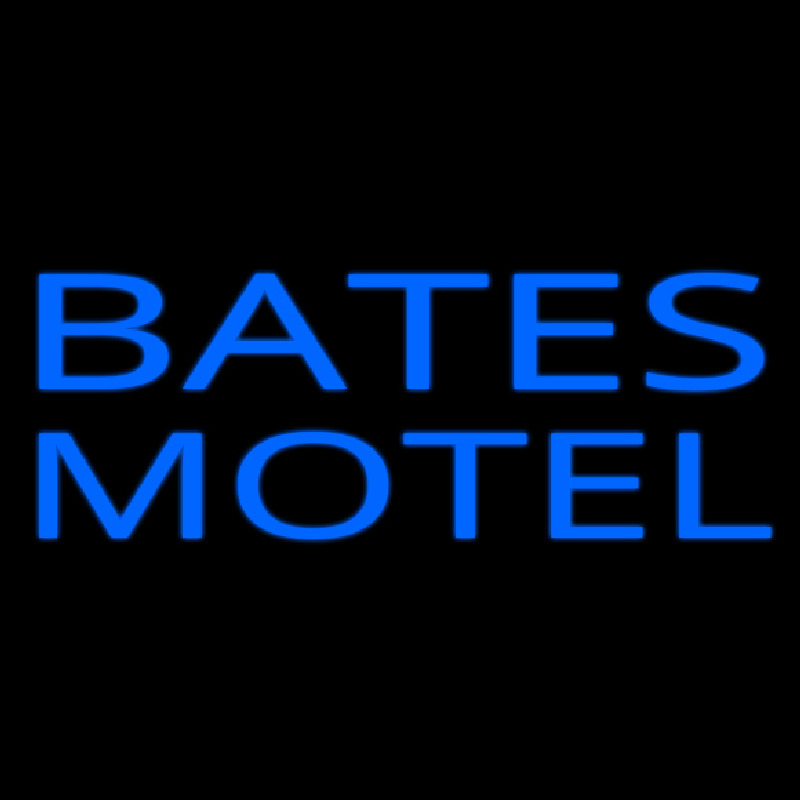Blue Bates Motel Neonreclame