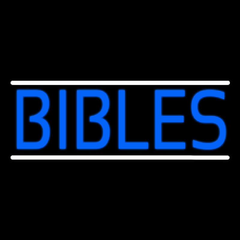 Blue Bibles Neonreclame