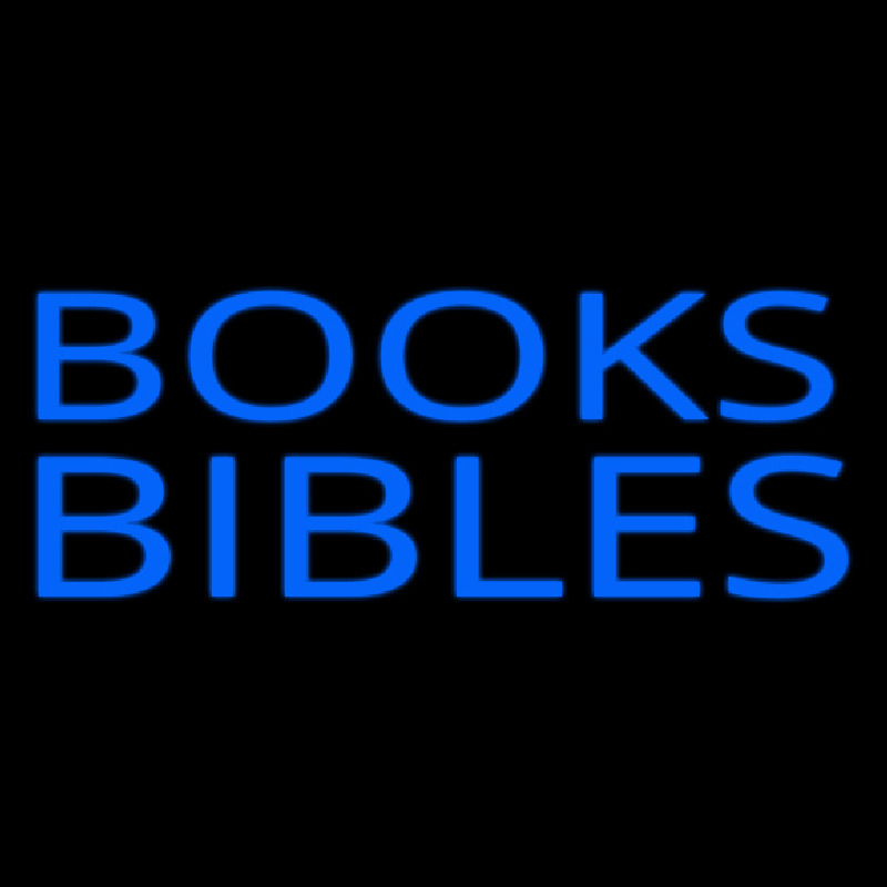 Blue Books Bibles Neonreclame
