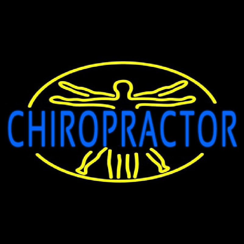 Blue Chiropractor Neonreclame