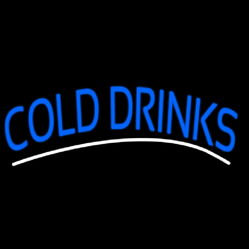 Blue Cold Drinks Neonreclame
