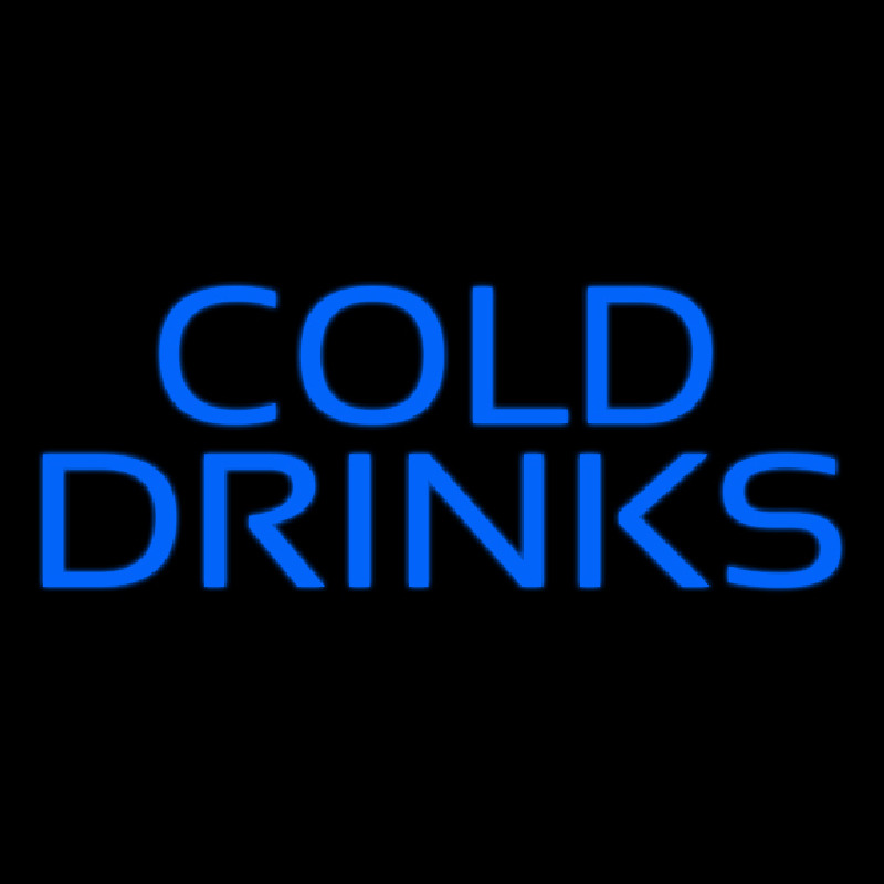 Blue Cold Drinks Neonreclame