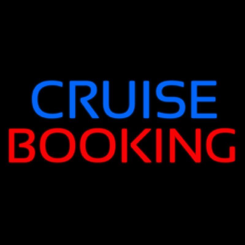 Blue Cruise Red Booking Neonreclame