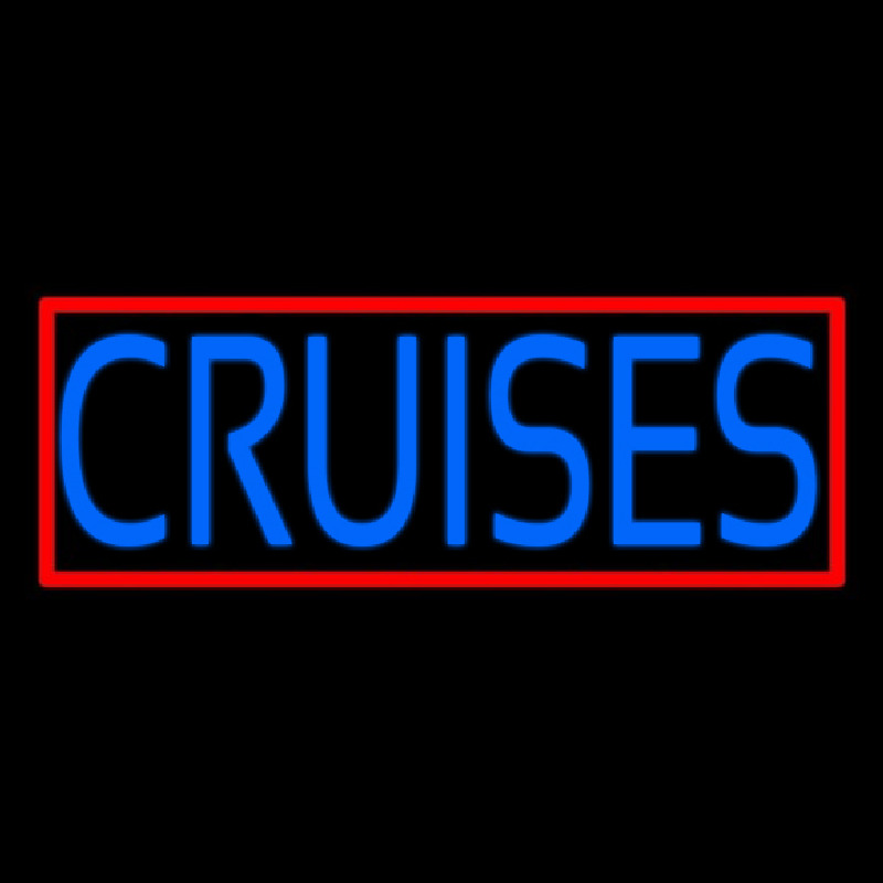 Blue Cruises With Red Border Neonreclame