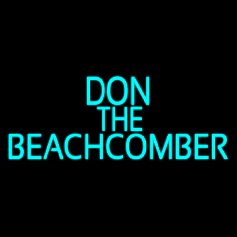 Blue Don The Beachcomber Tiki Bar Neonreclame