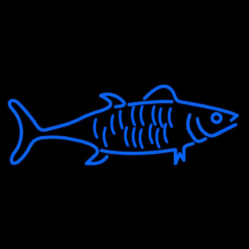 Blue Fish Logo Neonreclame