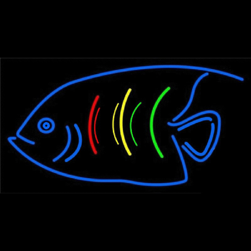 Blue Fish Logo Neonreclame