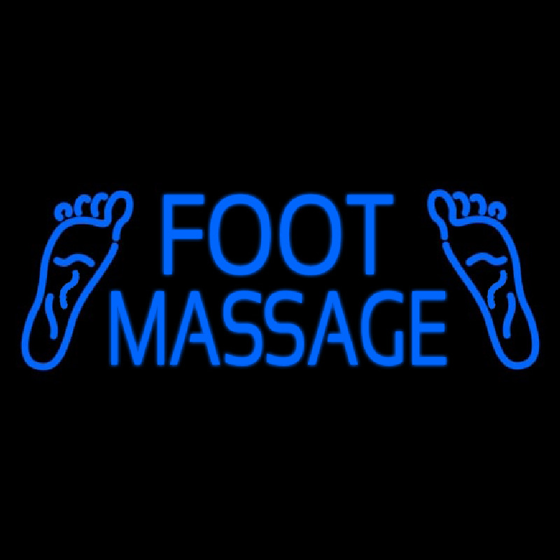 Blue Foot Massage Neonreclame