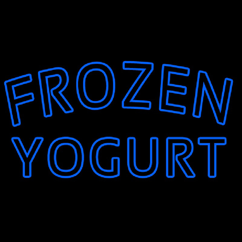 Blue Frozen Yogurt Neonreclame