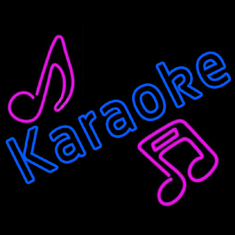 Blue Karaoke Red Musical Neonreclame