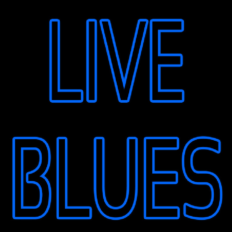 Blue Live Blues Neonreclame