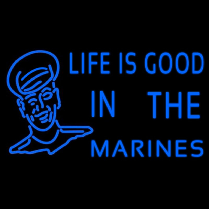 Blue Marine With Logo Neonreclame