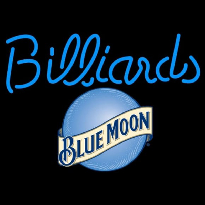 Blue Moon Billiards Te t Pool Beer Sign Neonreclame