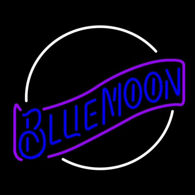Blue Moon Blue Beer Sign Neonreclame