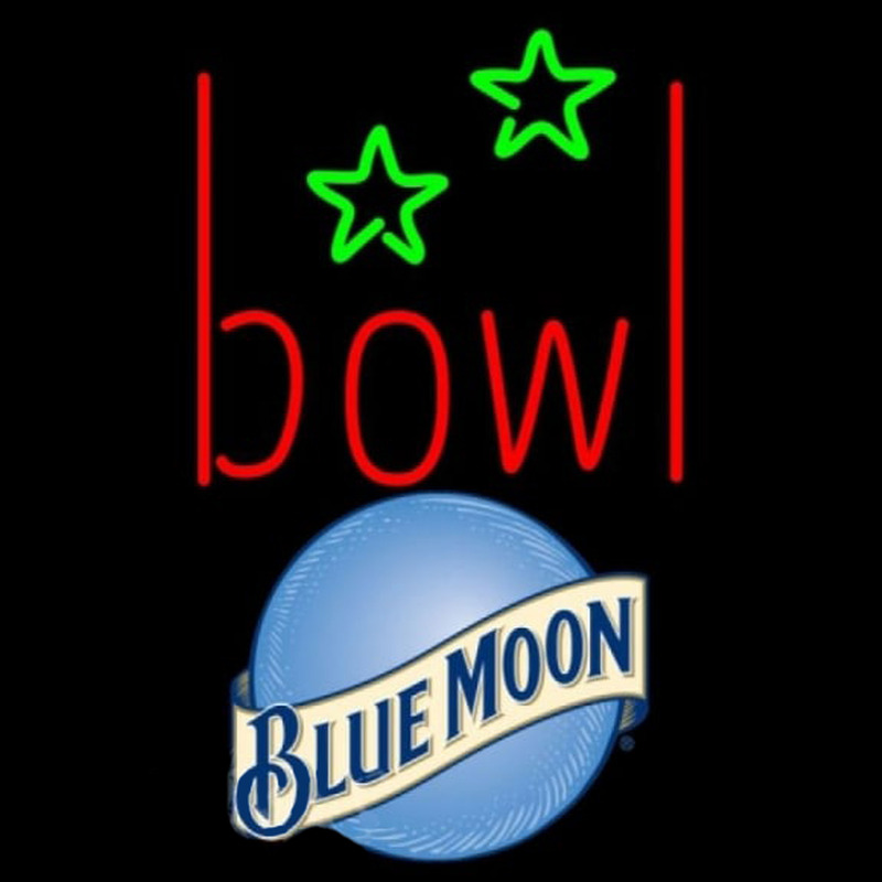 Blue Moon Bowling Alley Beer Sign Neonreclame