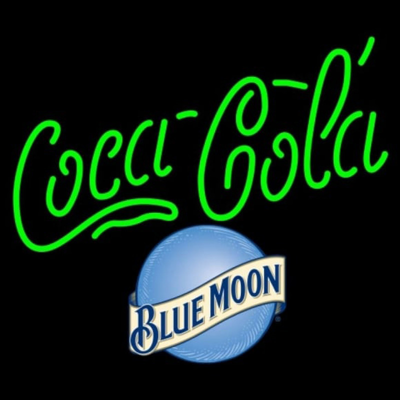 Blue Moon Coca Cola Beer Sign Neonreclame