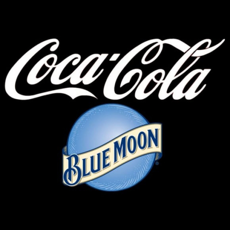 Blue Moon Coca Cola Beer Sign Neonreclame