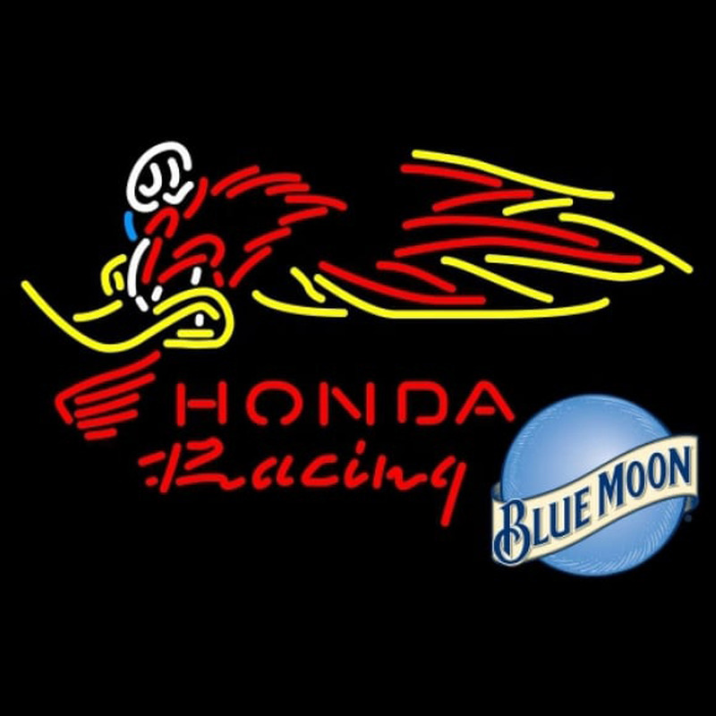 Blue Moon Honda Racing Woody Woodpecker Crf 250450 Beer Sign Neonreclame