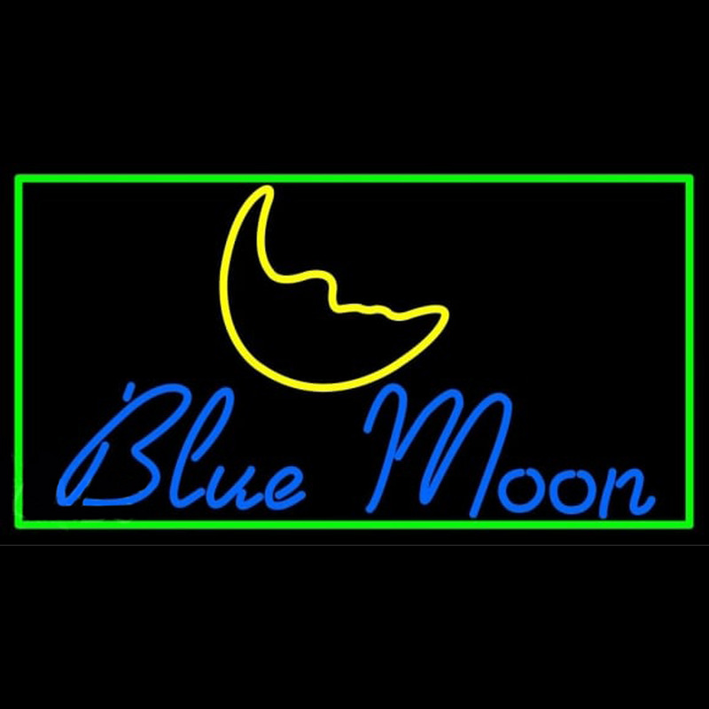 Blue Moon Italic Beer Sign Neonreclame