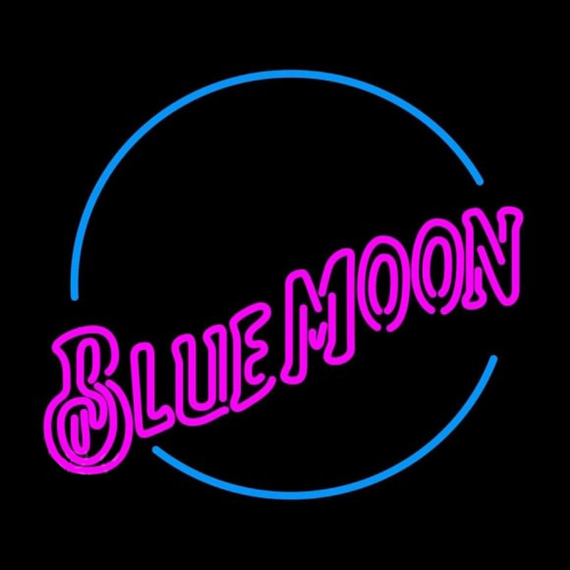 Blue Moon Pink Beer Sign Neonreclame