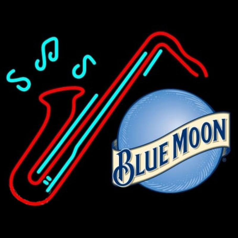 Blue Moon Sexaphone Beer Neonreclame