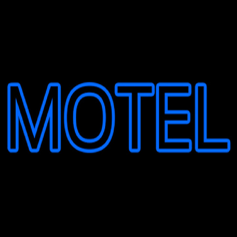 Blue Motel Double Stroke Neonreclame