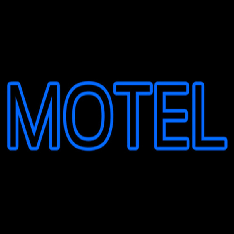 Blue Motel Double Stroke Neonreclame