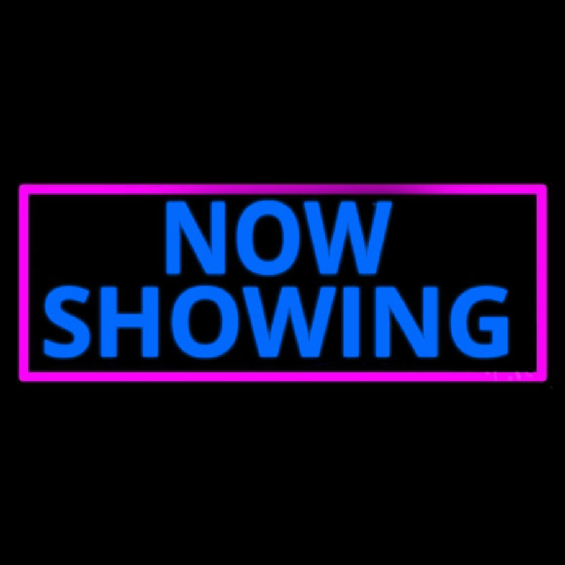 Blue Now Showing Neonreclame
