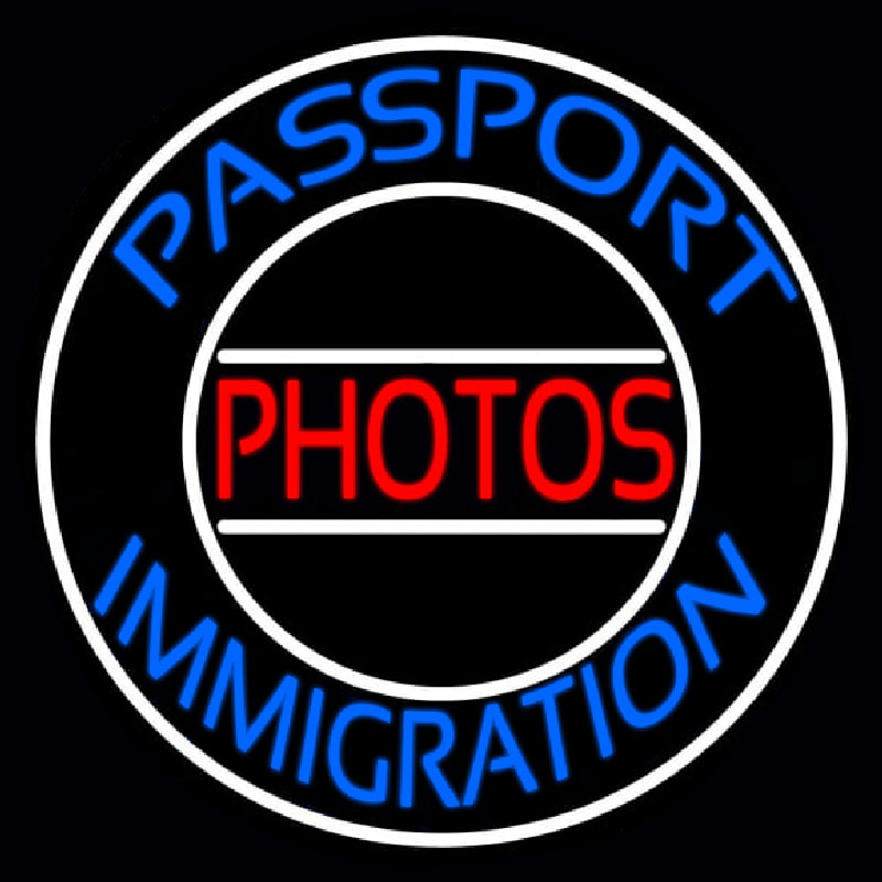 Blue Passport Immigration Photos 1 Neonreclame