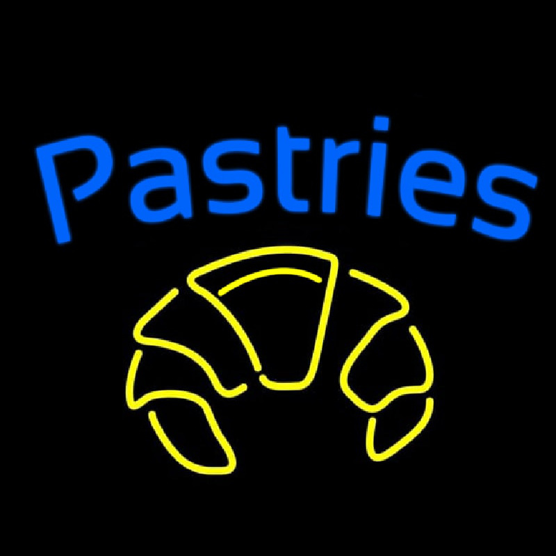 Blue Pastries Logo Neonreclame